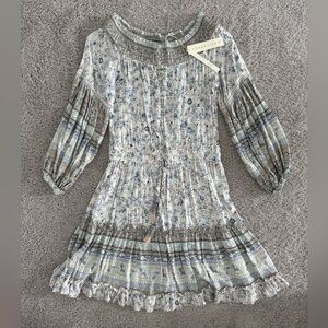 Lovestitch Blue Floral Midi Dress